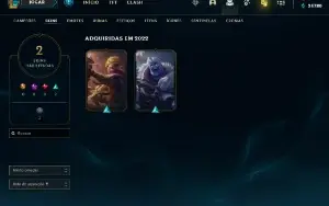 Conta PLATINA 4 | 61% Win - Lol (League Of Legends) Elomoon