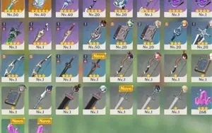 V> Conta AR 25 Hu Tao + Kazuha + 2 Armas T5