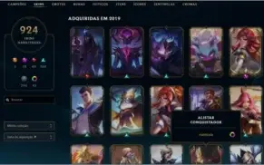 Conta com todas Skins da Loja - 924 SKINS