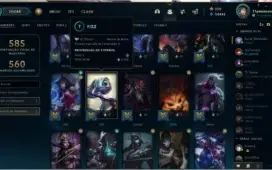 conta lol diamante 4 com 329 skins