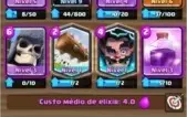 conta clash royale lv9 na arena ''montanha do porco''