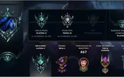 CONTA PLATINA 2- 370 SKINS INCLUINDO RARAS