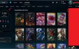 Conta LoL Platina Todos Campeões 146 SKINS