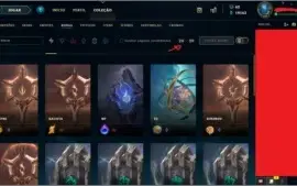 Conta LoL Platina Todos Campeões 146 SKINS