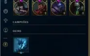 Conta league of legends Platina 4  ( 59 skins )