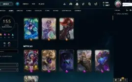 Conta LoL LVL 272 - Gold IV - Todos Campeões -  155 Skins