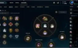 VENDO CONTA PLATINA 5 COM SKINS E TODOS CAMPEÕES.