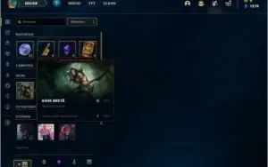 Conta platina 1 com 6 skins e 29 champs + Honra 3