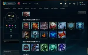 CONTA LEAGUE OF LEGENDS FULL