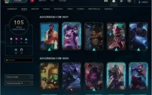CONTA LEAGUE OF LEGENDS FULL