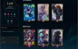 Conta com skins prestigios