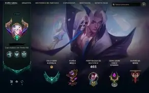 CONTA DE LOL NV. 511, 142 SKINS. MASTER YI PRESTÍGIO