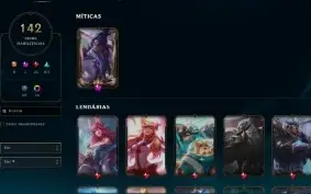 CONTA DE LOL NV. 511, 142 SKINS. MASTER YI PRESTÍGIO