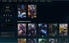 CONTA LVL LVL 224 / GOLD 3 / 97 SKINS