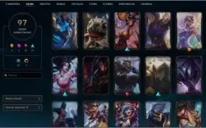 CONTA LVL LVL 224 / GOLD 3 / 97 SKINS