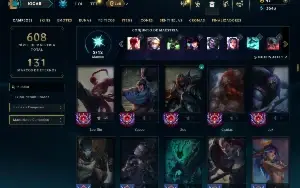 Ouro 4 com TODOS os champs e 198 Skins ( JG / MID / TOP )