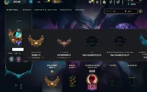 Ouro 4 com TODOS os champs e 198 Skins ( JG / MID / TOP )