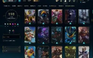 Ouro 4 com TODOS os champs e 198 Skins ( JG / MID / TOP )