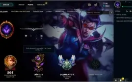Conta Lol Diamante V, 89 Champs, 17 Skins