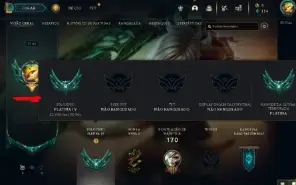 Conta Inativa Platina 4 Com 60%Wr