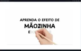 Efeito Mãozinha Escrevendo no Canva