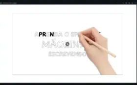Efeito Mãozinha Escrevendo no Canva