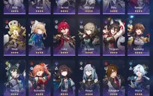 Conta Honkai Com 42 Personagens