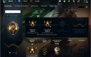 Conta ouro 4 com 38 champs e 22 skins + Prestigio do ZED