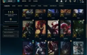 Conta ouro 4 com 38 champs e 22 skins + Prestigio do ZED