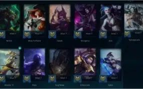 CONTA C/ 134 CHAMP + 56 SKIN + 10 GEMAS + 72 SKIN NO ESPOLIO