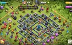 Clash of clans cv13 full com todas as skin