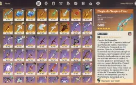 Genshin Ar60 - 70 Personagens (39 Lvl 90)