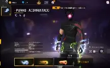 Conta Free Fire Gemada com Angelical, Punhos, etc