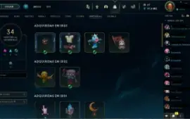 Vendo Conta Lol Platina 1 200+Skins Único Dono