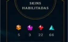 CONTA DE LOL GOLD 4 97PDL MMR ALTO COM  SKINS RARAS