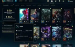 Conta platina 4 com 110 skins (6 delas edição prestigio)