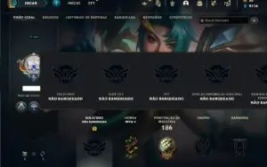 Conta Unranked com 80 Champs e 62 Skins
