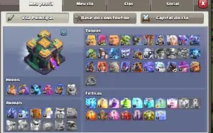 Conta CR Vários decks nv16 (max) + Coc Cv 14 Semi Full.