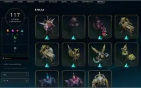 CONTA D4   ( 627 SKINS  + 117 CHROMAS )