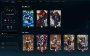 CONTA D4   ( 627 SKINS  + 117 CHROMAS )