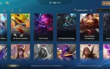 Conta wild rift, quase 200 akins, todos bonecos liberados