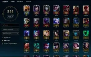 Conta League of Legends - Gold S6/5/4 - 137 Skins