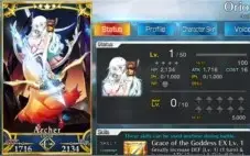 Conta Fate/Grande Order NA LVL 137 12SSR + 28SR