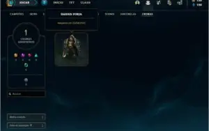 Conta platina 4 / ouro 2 com 7 skins e 46 champs ( 660 RP )