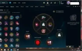 conta platina 1 com 235 skins