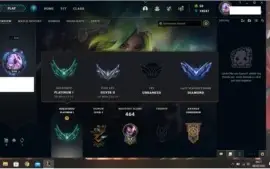 conta platina 1 com 235 skins