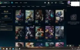 conta platina 1 com 235 skins