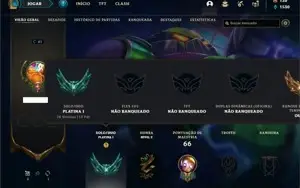Conta platina 1 com 24 Champs e 9 Skins + 7 Espolios