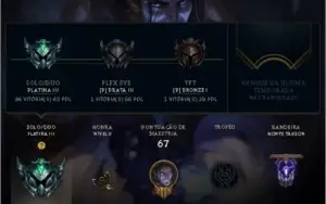 Conta lol Platina III 60+ pdl (Conta nova com MMR alto)