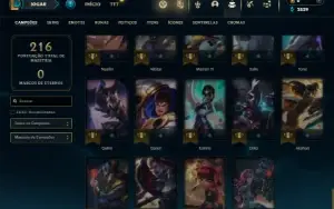 Unranked com 75 Champs e 37 Skins ( MAIN ADC )